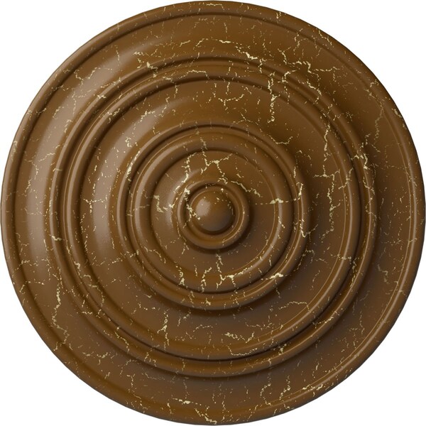 Ekena Millwork Classic Ceiling Medallion (Fits Canopies up to 4 1/8"), 13 1/4"OD x 1/2"P, Smokey Topaz Crackle CM13CLSTC - main